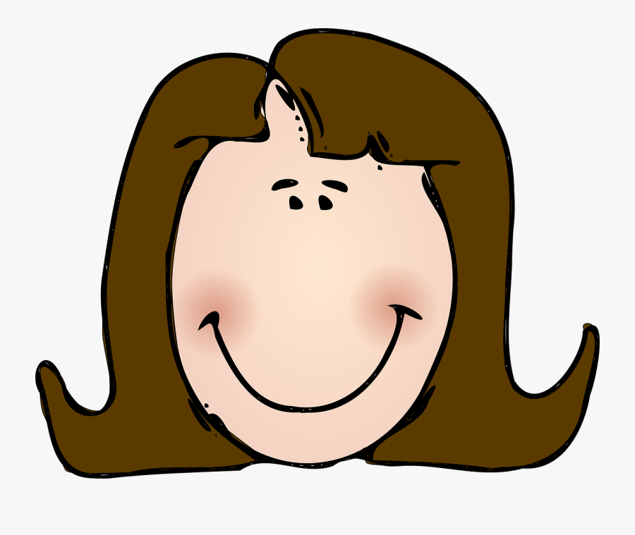 Emotion,head,ear - Lady Clip Art, Transparent Clipart