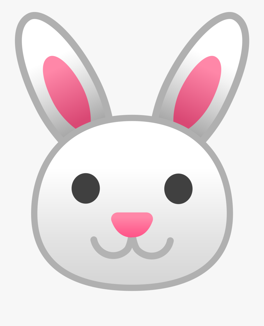 And Hares,head,nose,easter Art,domestic - Bunny Emoji, Transparent Clipart