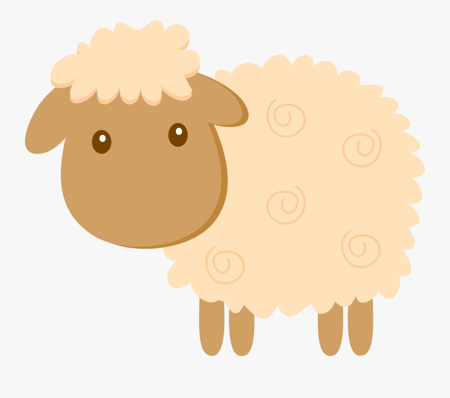 Sheep Clipart Beige - Cute Farm Animals Png, Transparent Clipart