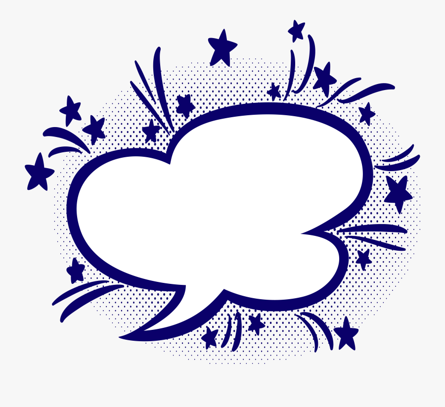 Blue Empty Comic Bubbles Party Clipart Png Image Download - Balões De Fala Png Transparencia, Transparent Clipart