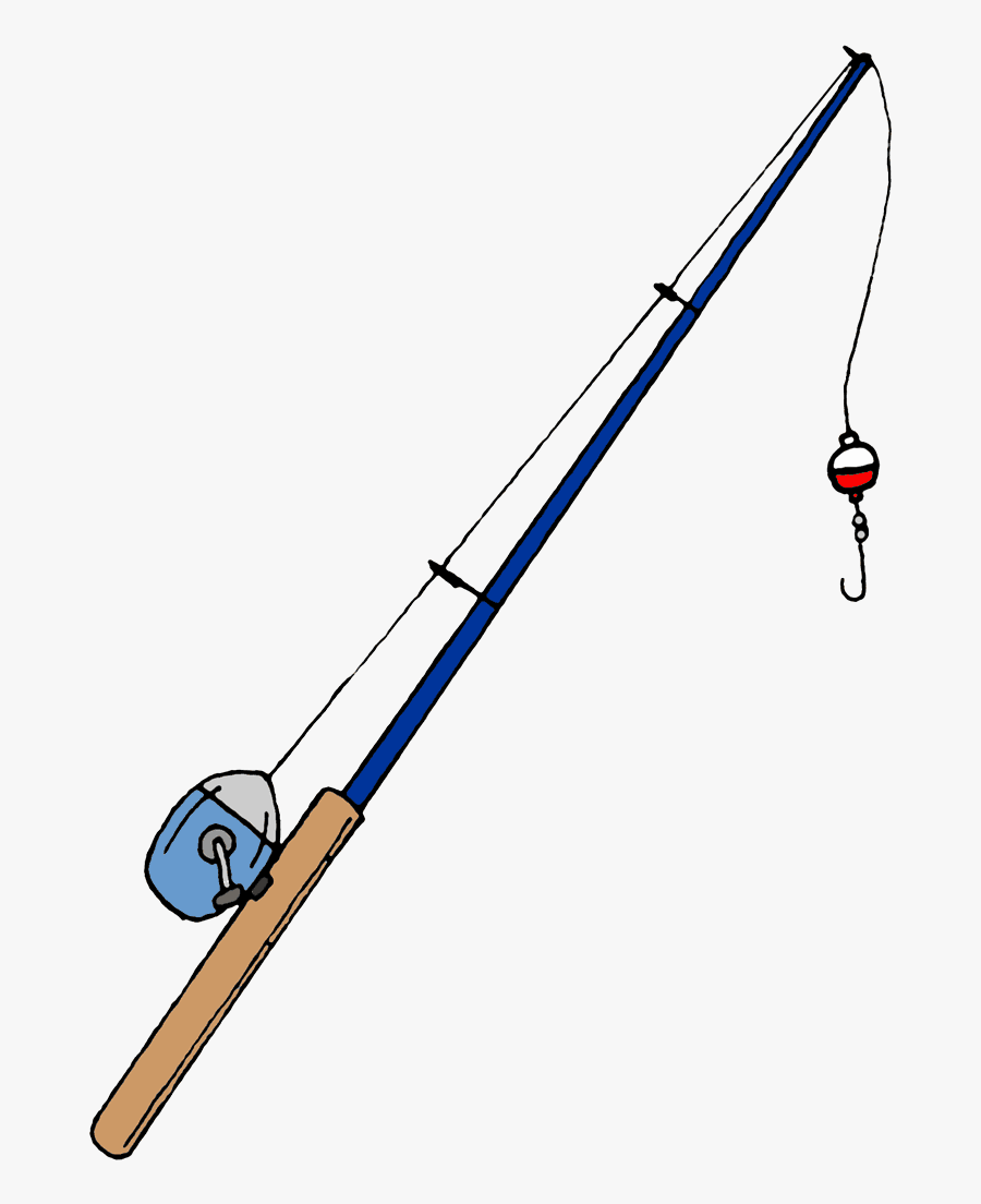 Fishing Clipart - Cartoon Fishing Pole, Transparent Clipart