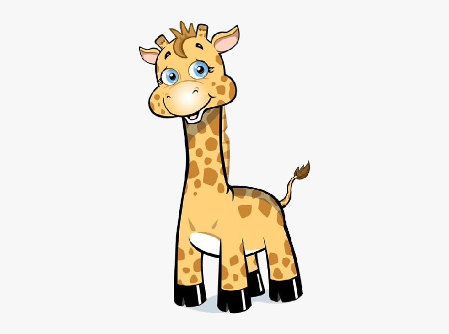 Giraffe Clip Art - Cartoon Baby Boy Giraffe, Transparent Clipart