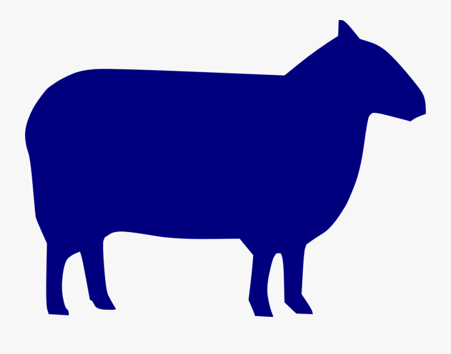 Free Vector Graphic - Blue Sheep Silhouette, Transparent Clipart
