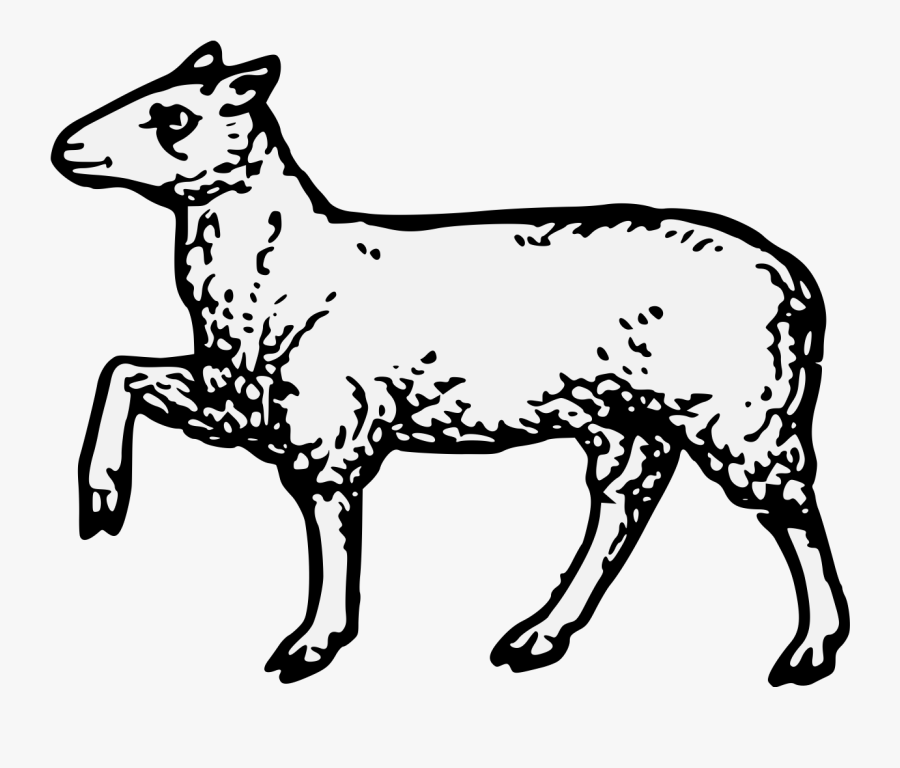 Heraldic Sheep, Transparent Clipart
