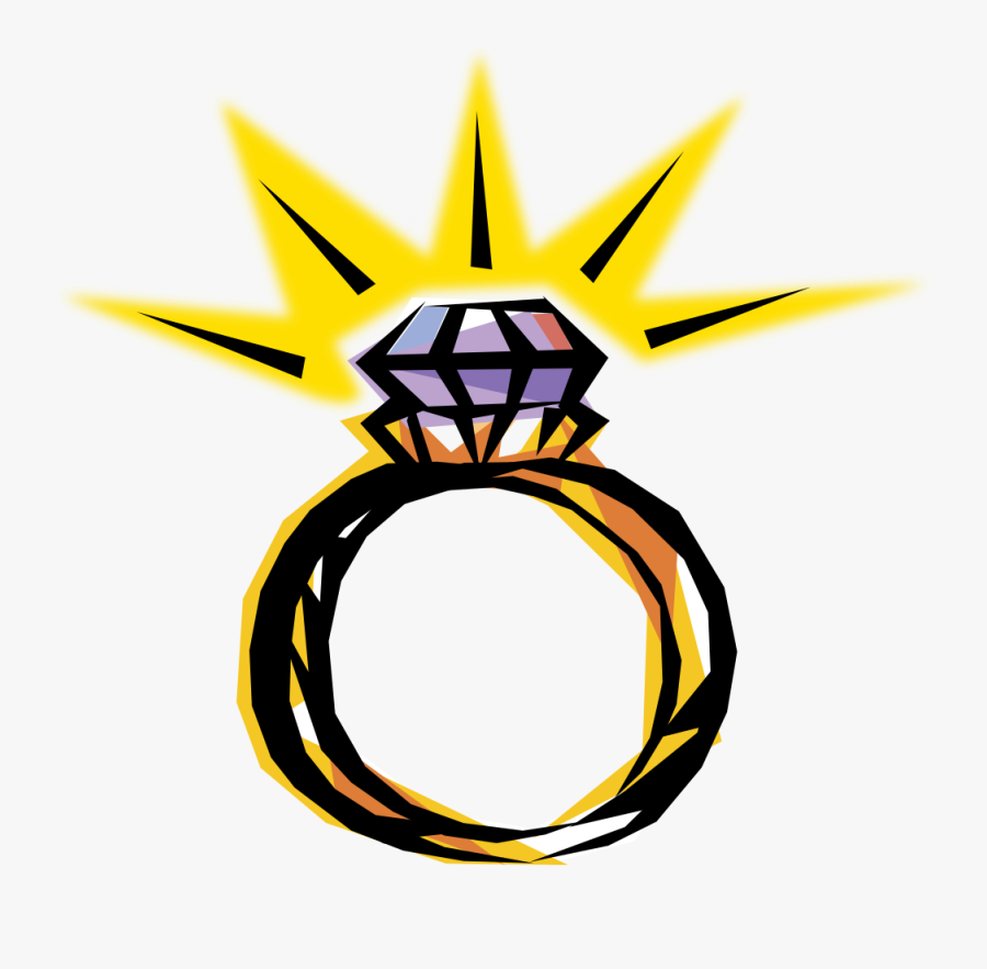 Engagement Ring - Diamond Ring Illustration Png, Transparent Clipart