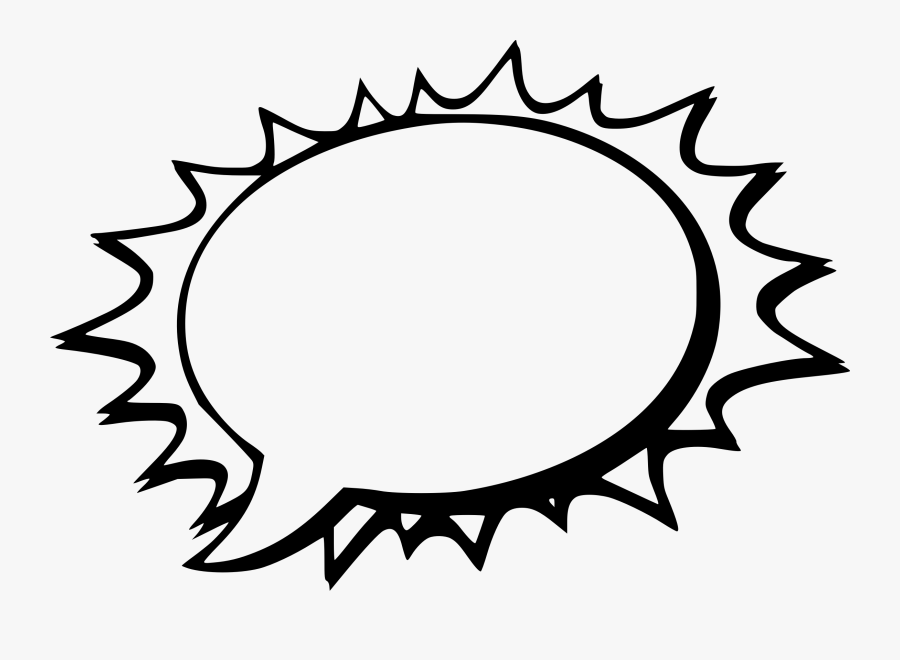 Clipart - Speech - Comic Speech Bubble Png, Transparent Clipart