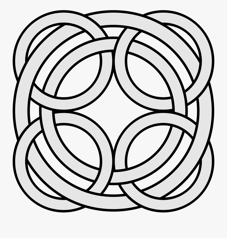 Ring Clipart Interlocking Ring - Mandalas Colorear Con Geometria, Transparent Clipart