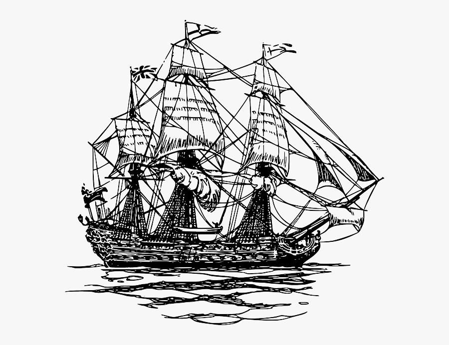 Ship Clipart Simple - Ships Black And White, Transparent Clipart
