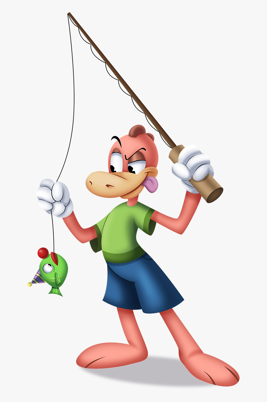 Fishing Rod Toontown Clipart , Png Download - Transparent Background Cartoon Fishing Clipart, Transparent Clipart