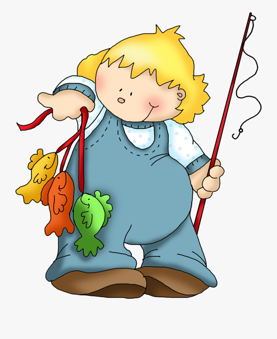 Clip Art Kids Fishing Clipart - Fishing From Rowboat Clipart, Transparent Clipart