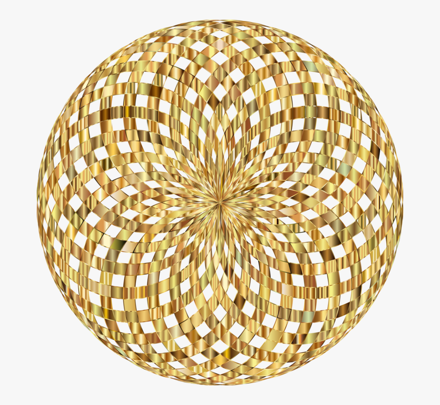 Sphere,circle,gold - Sphere, Transparent Clipart