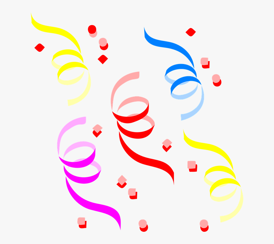 Konfetti Clipart, Transparent Clipart