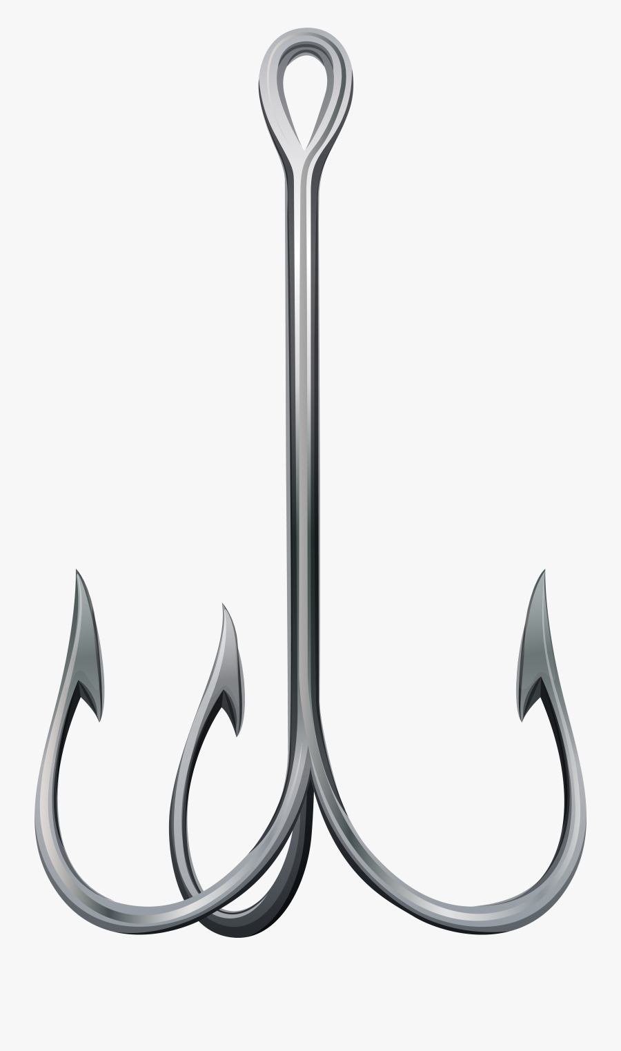 Fishing Treble Hook Png Clip Art - Transparent Background Fishing Hook Png, Transparent Clipart