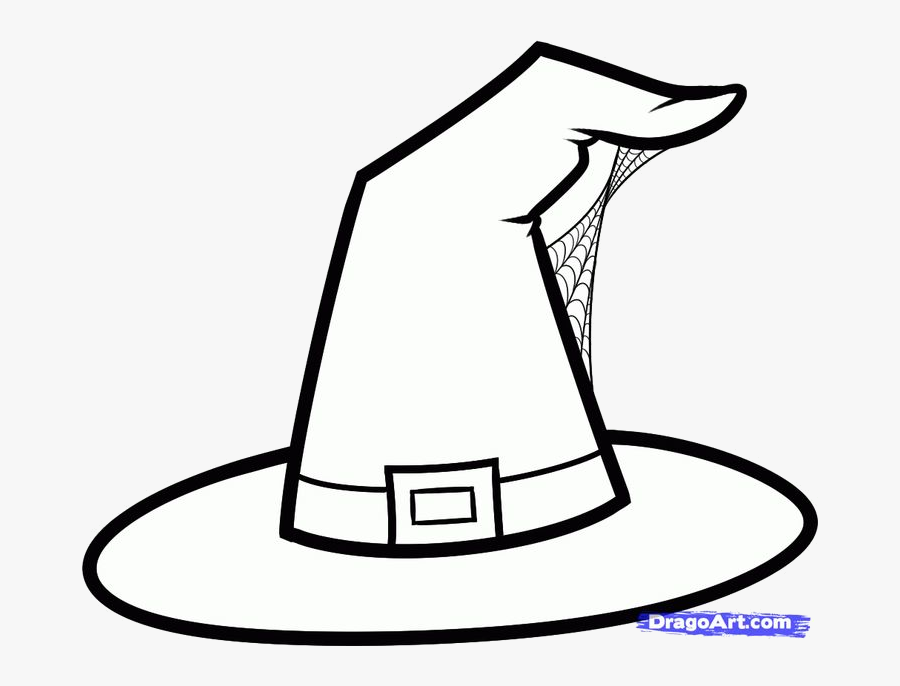 Witch Hat Halloween Clipart Black And White Clipartxtras - Witch Hat Drawing Easy, Transparent Clipart