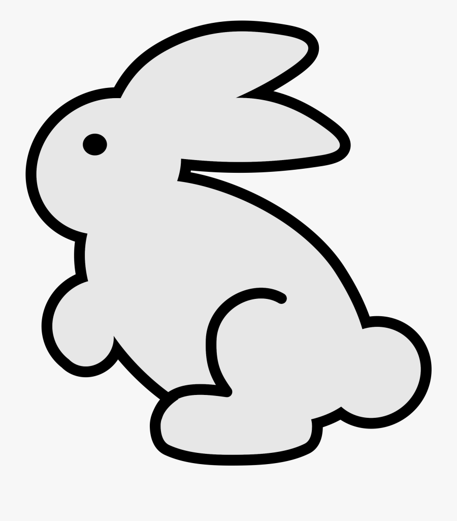 Clip Art Bunny Rabbit Download Black - Clip Art Bunny, Transparent Clipart