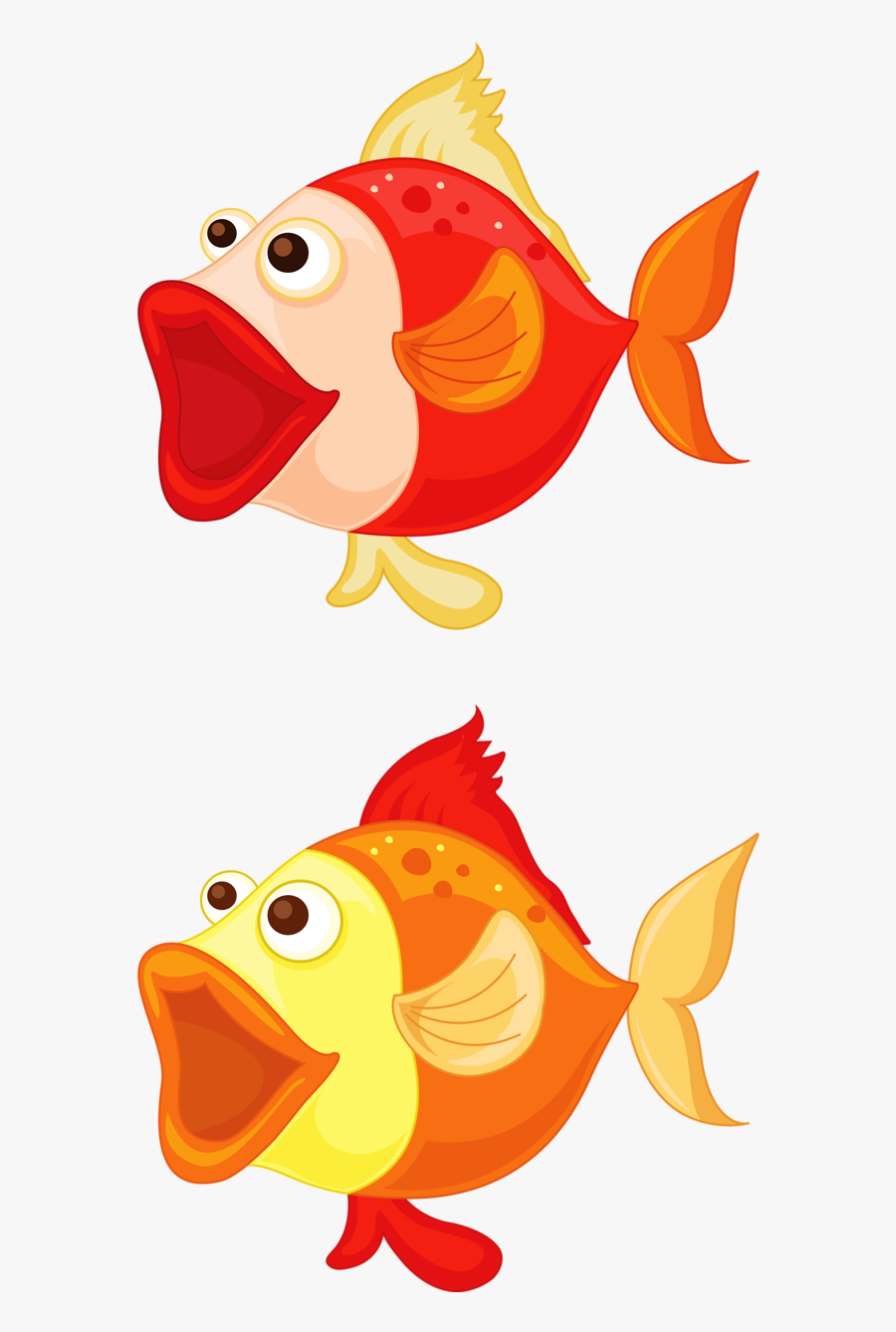 Transparent Fishing Clipart Png - Fish Open Mouth Cartoon, Transparent Clipart