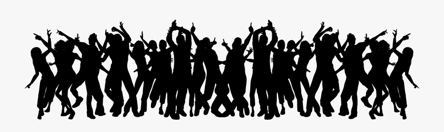 Party Clipart Silhouette - People Party Silhouette Png, Transparent Clipart