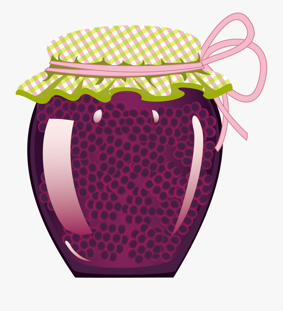 Marmalade Fruit Preserves Jar Clip Art - Mermelada Bote Dibujo Png, Transparent Clipart