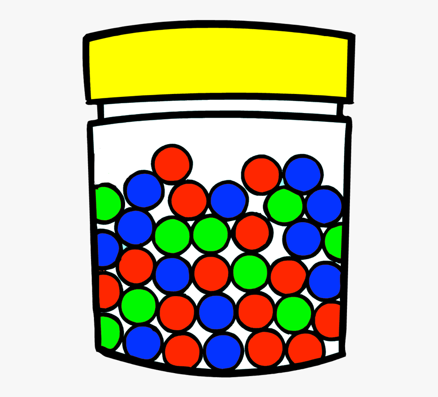 Learn Math Online Free - Marbles In A Jar Clipart, Transparent Clipart