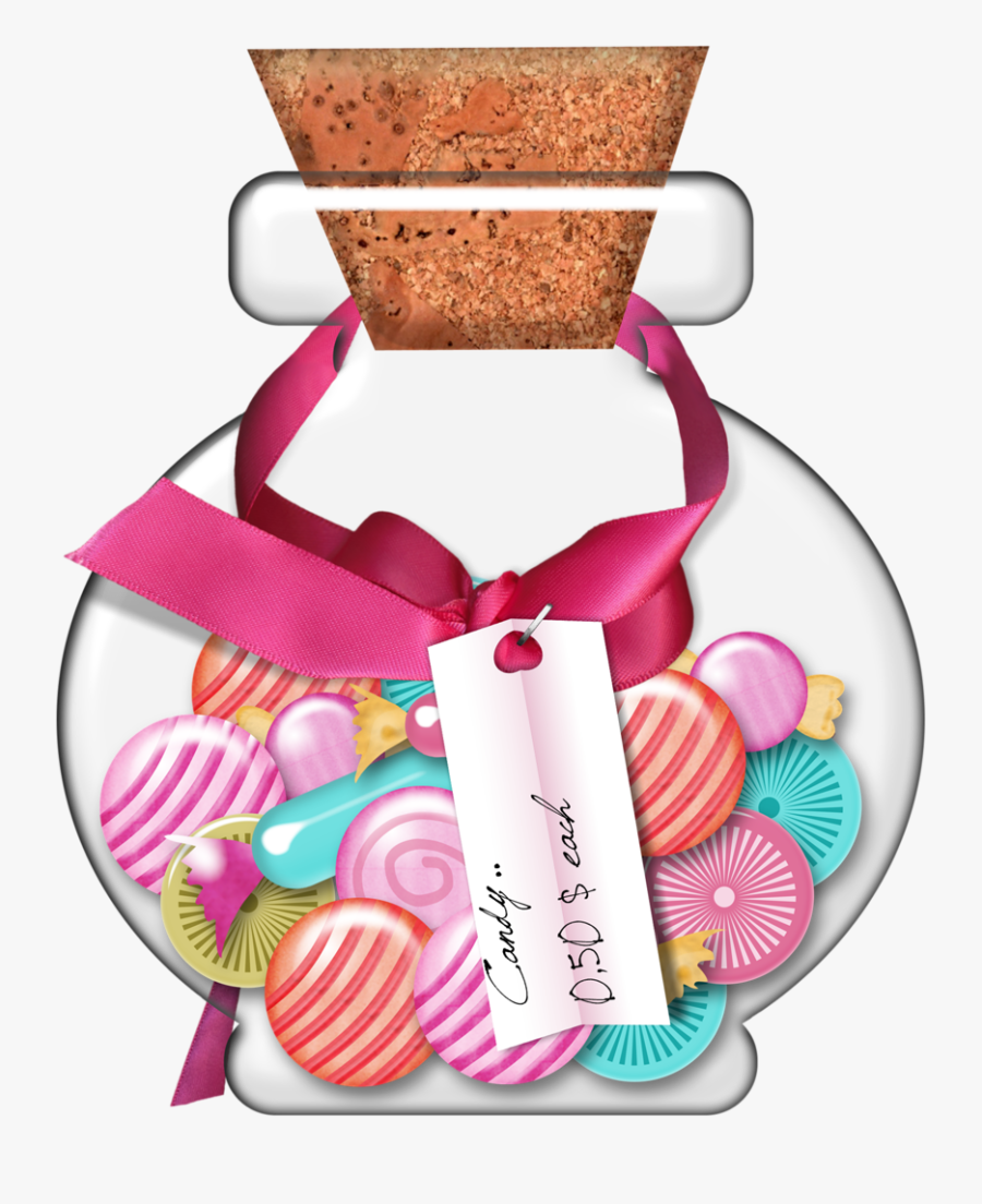 Jar Clipart Pink Jar - Candy Jar Clip Art, Transparent Clipart