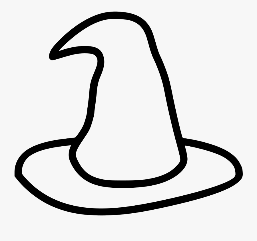 Transparent Halloween Witch Clipart Black And White - Clip Art Witch Hat, Transparent Clipart