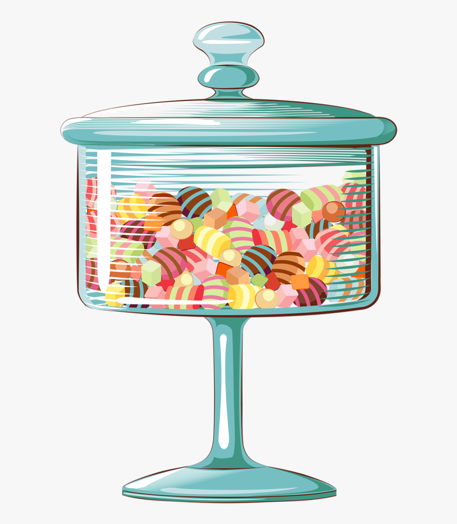 Clip Art Candy Jars - Transparent Background Candy Jar Clipart, Transparent Clipart