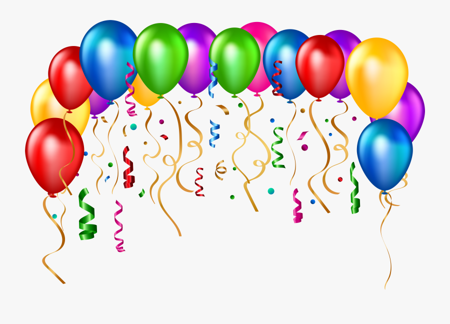 Party Balloons Clipart Png Download - Birthday Balloons Transparent Png, Transparent Clipart