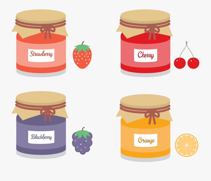 Marmalade Jam Sandwich Fruit Preserves - Free Images Of Mason Jars And Huts, Transparent Clipart