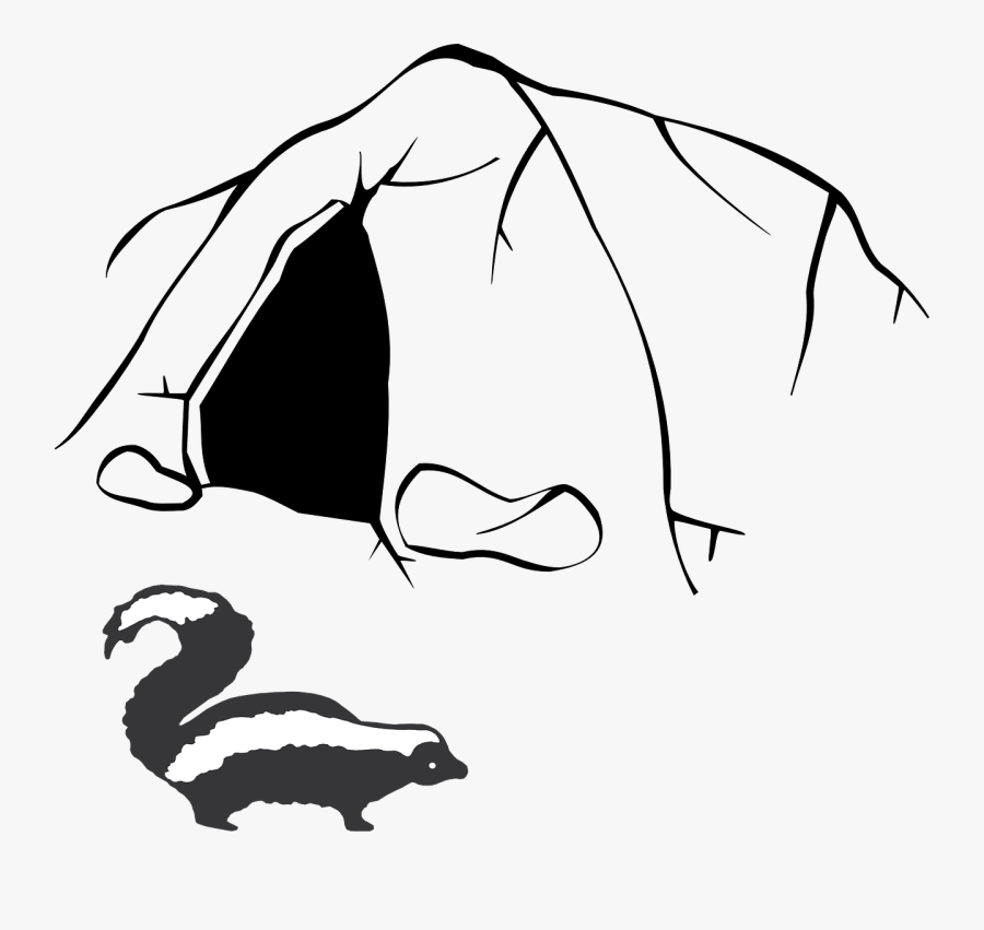 Cave Clipart Black And White, Transparent Clipart