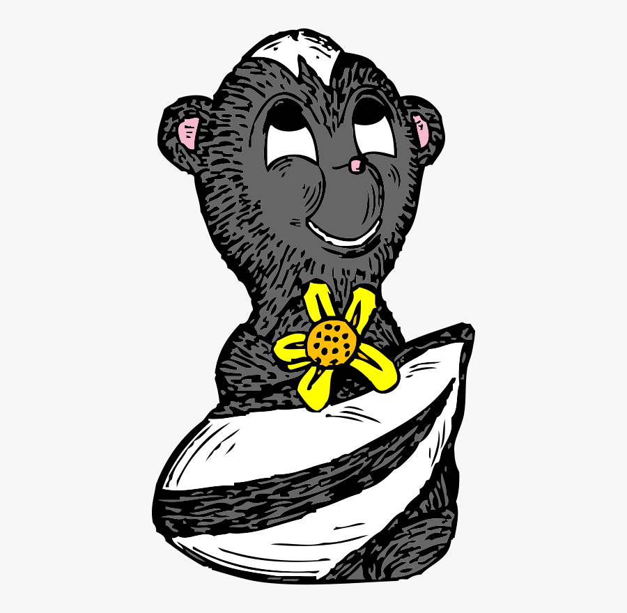 Skunk With A Flower - Surprise In The Oven Canadian Folktales, Transparent Clipart