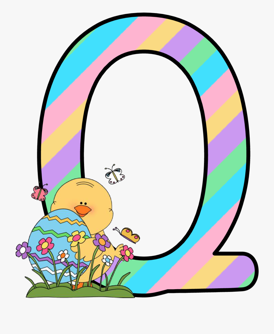Easter Clipart Alphabet - Letter D Alfabeto Easter De Kid, Transparent Clipart