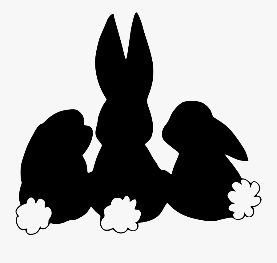 Easter Clipart Silhouette - Easter Bunny Svg Free, Transparent Clipart