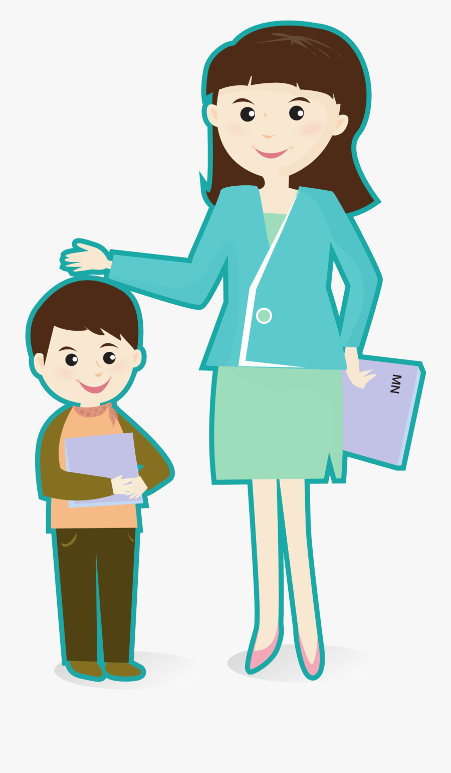 Teacher Student Clipart Png, Transparent Clipart