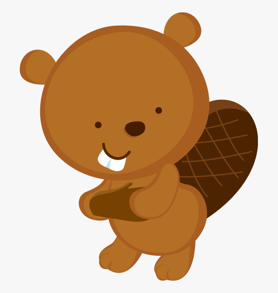 Woodland Clipart Beaver - Dibujos De Animales Png, Transparent Clipart