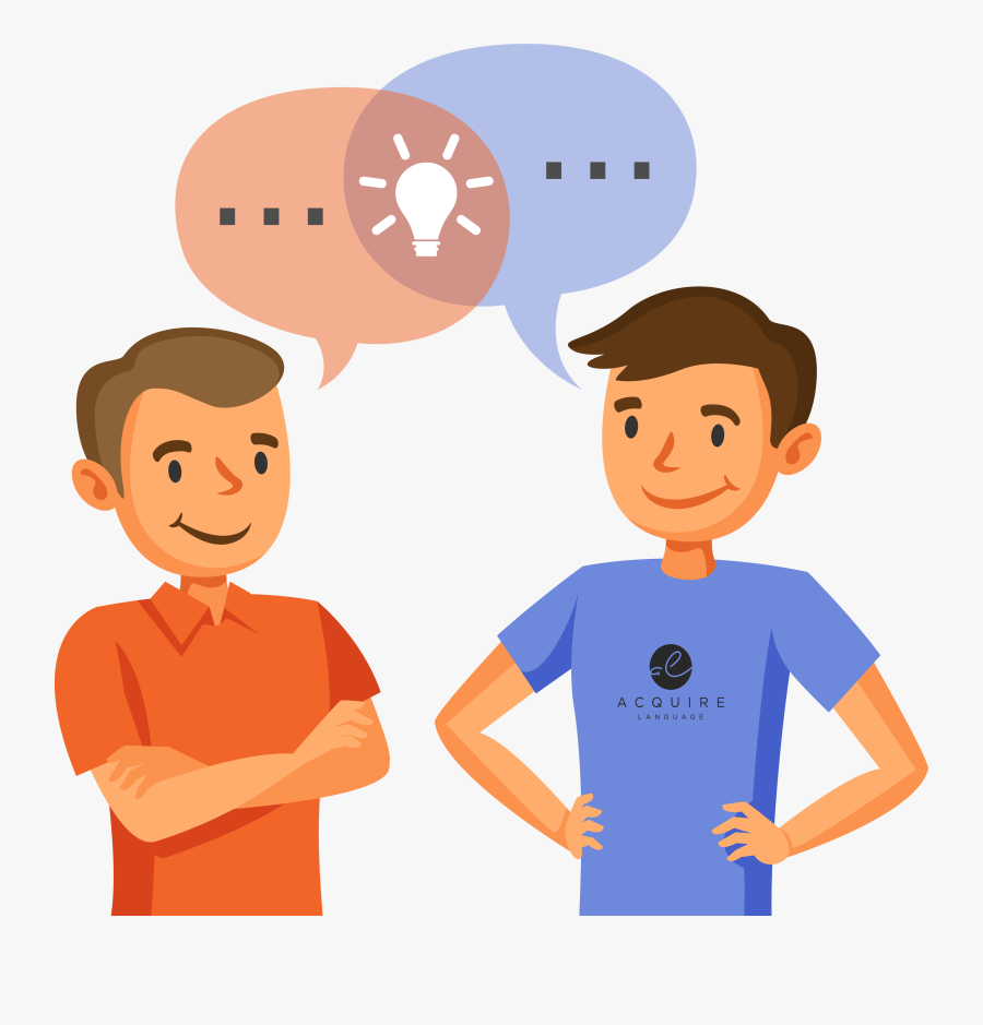 Language Tutors In Brisbane - Two People Talking Clipart, Transparent Clipart