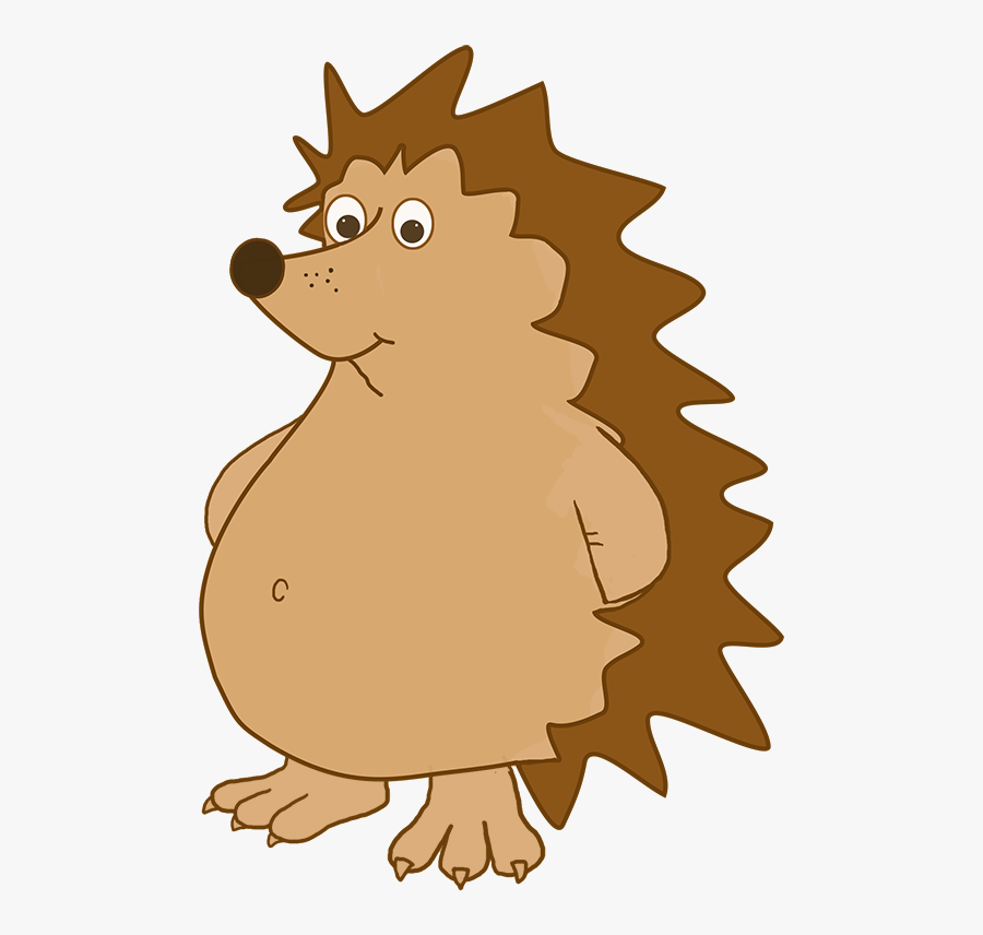 Cartoon Hedgehog Clipart - Cartoon, Transparent Clipart