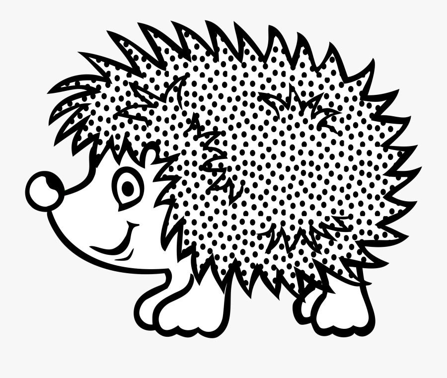 Thumb Image - Hedgehog Black And White Clipart, Transparent Clipart