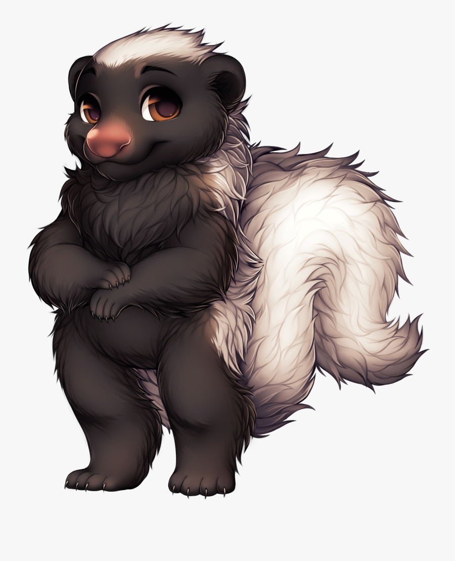 Skunk Free Png Image - Hog Nosed Skunk Furvilla, Transparent Clipart