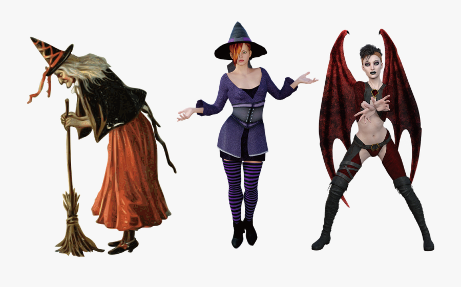 Halloween Costume Holiday Witch Png Image - Fun Halloween Costumes Png, Transparent Clipart