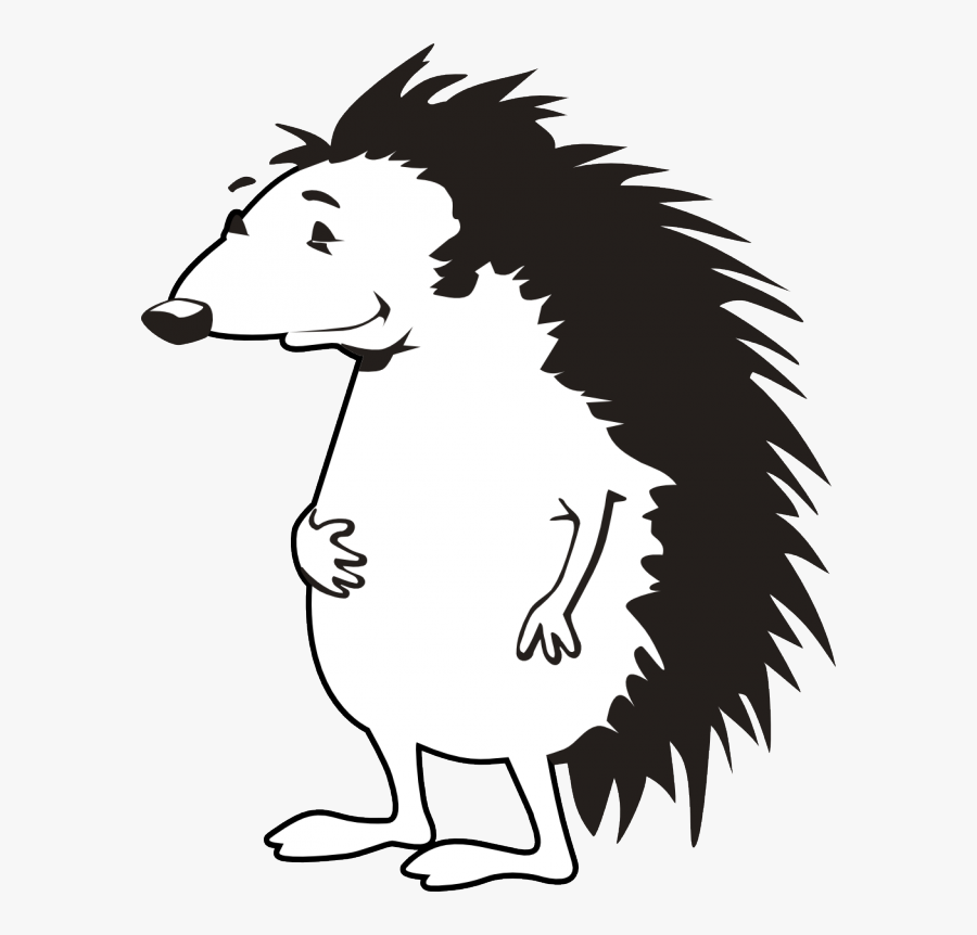 Porcupine Clip Art Free Clipart Panda Free Clipart - Hedgehog Clipart Black And White, Transparent Clipart