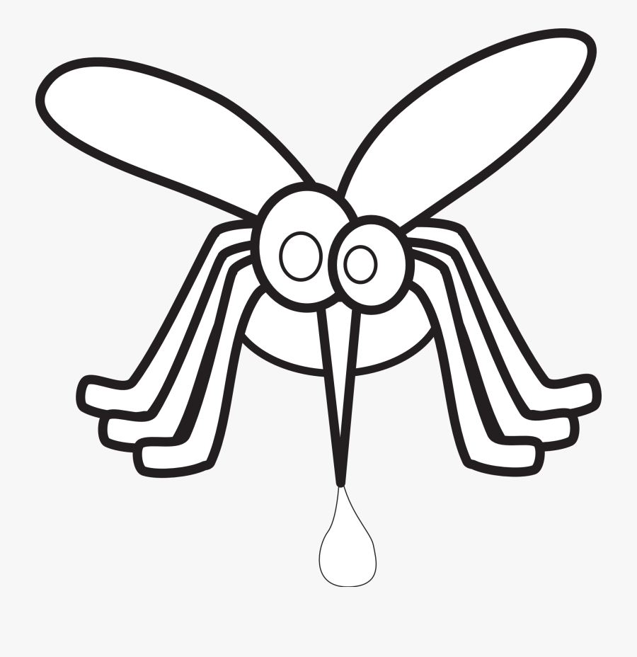Flying Mosquito Clipart Png - Black And White Clip Art Mosquito, Transparent Clipart