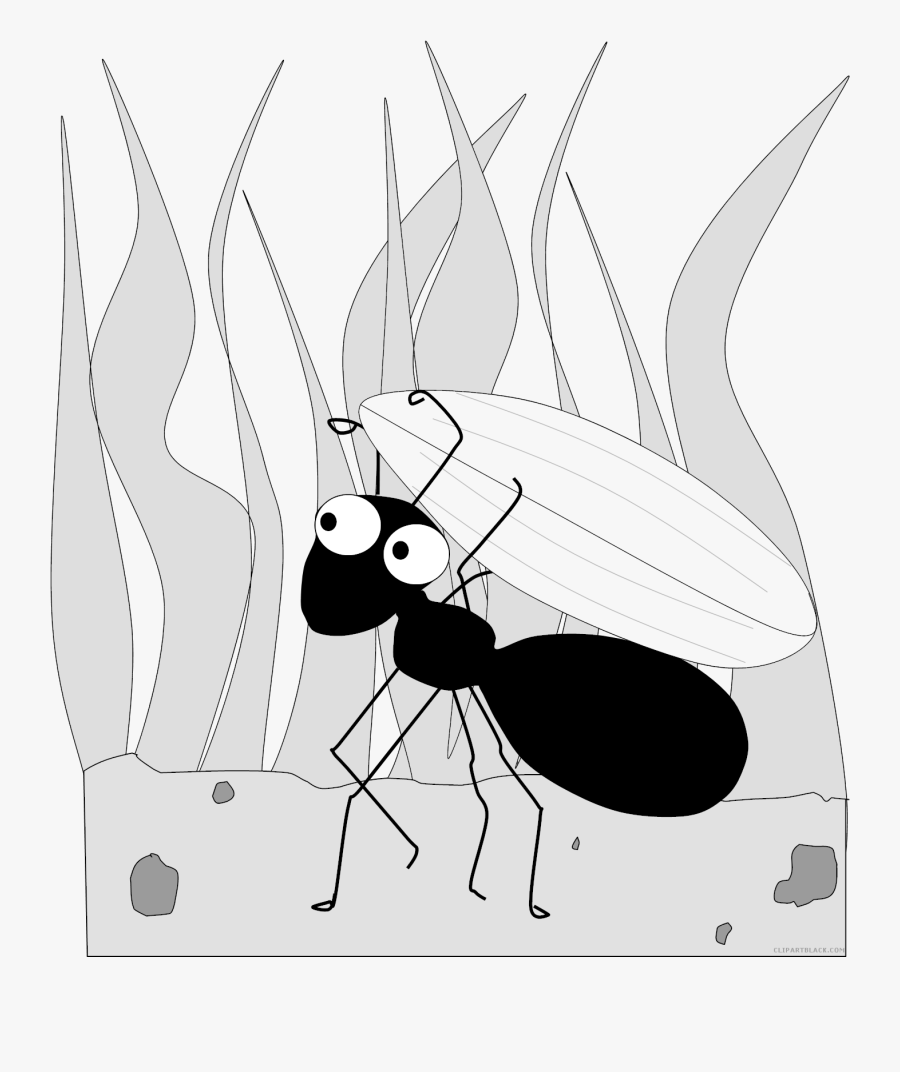 Ant Page Of Clipartblack Com Animal Free Ⓒ - Cartoon The Ant And The Grasshopper, Transparent Clipart