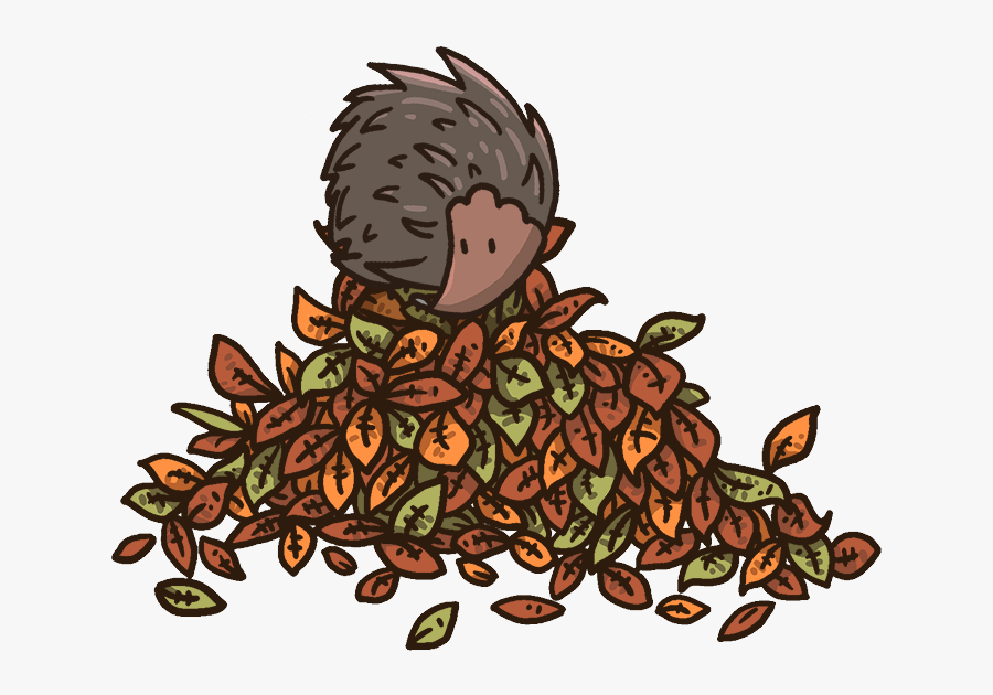Hedgehogs In Your Garden - Hedgehog In Leaves Transparent, Transparent Clipart