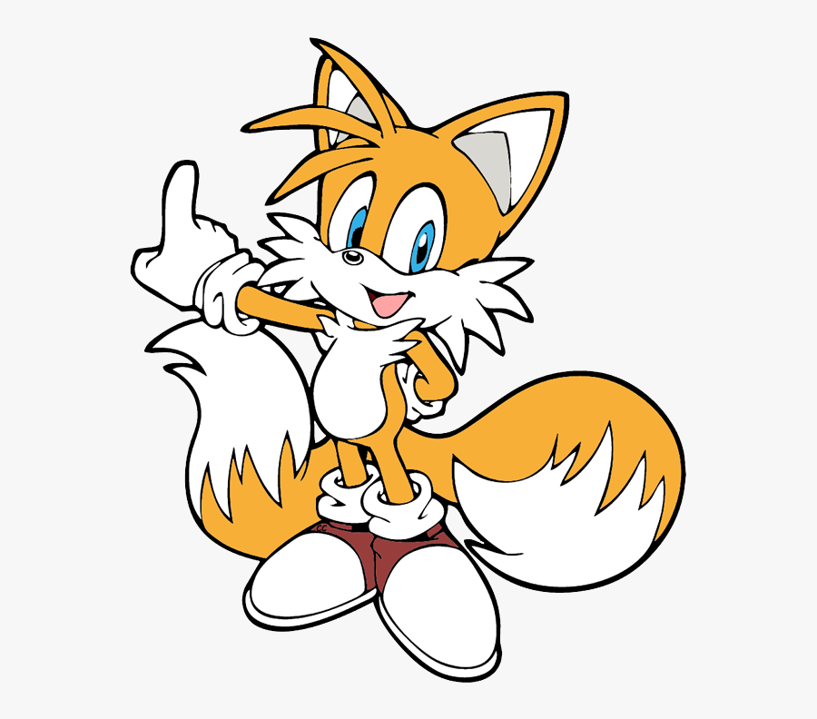Sonic The Hedgehog Clip Art Images Cartoon - Sonic Tails Coloring Pages, Transparent Clipart
