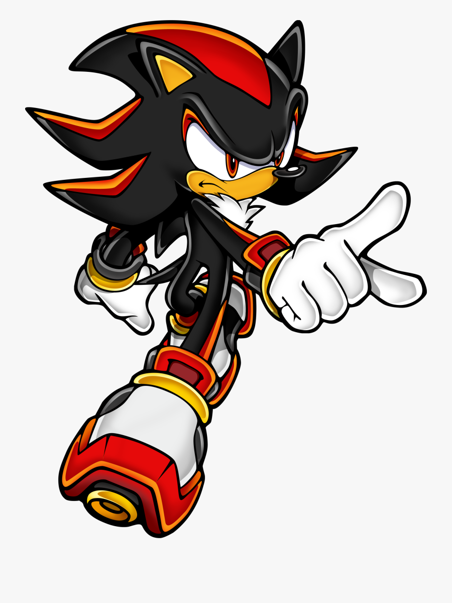 Sonic Hedgehog Red White Transparent Stick Clip Art - Sonic The Hedgehog Black, Transparent Clipart