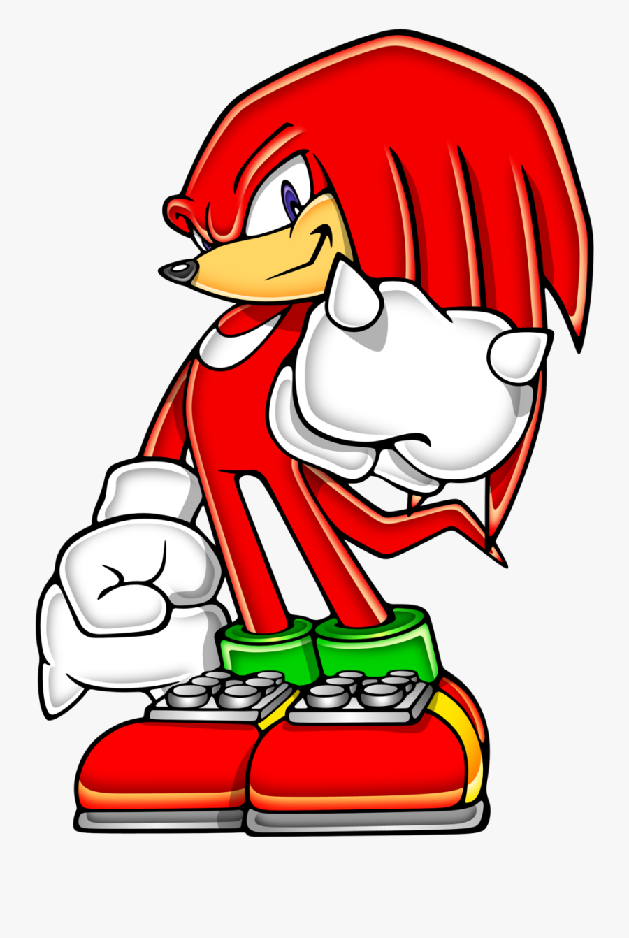 Transparent Sonic The Hedgehog Png - Knuckles The Echidna, Transparent Clipart