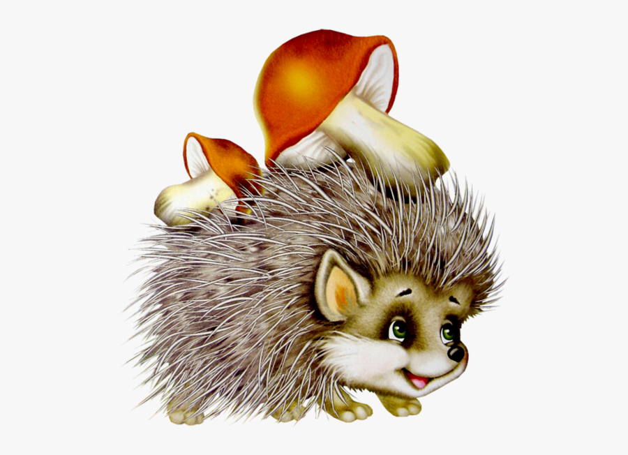 Autumn Hedgehog Clipart, Transparent Clipart