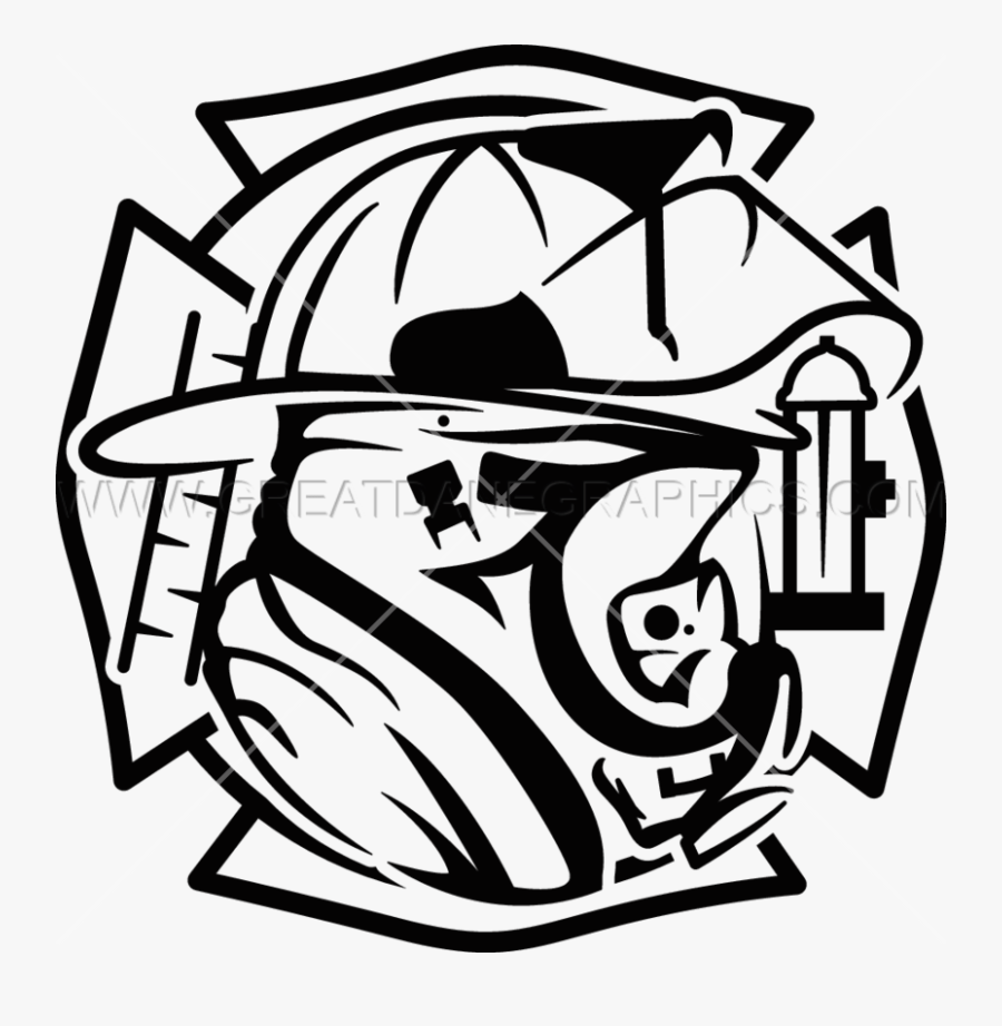 Firemen Cross Clipart - Fire Dept Decal, Transparent Clipart