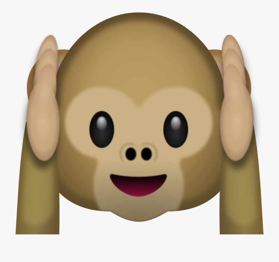 Shut Up Shut Up Shut Up, Already The Minimum Wage Does - Monkey Emoji Png, Transparent Clipart