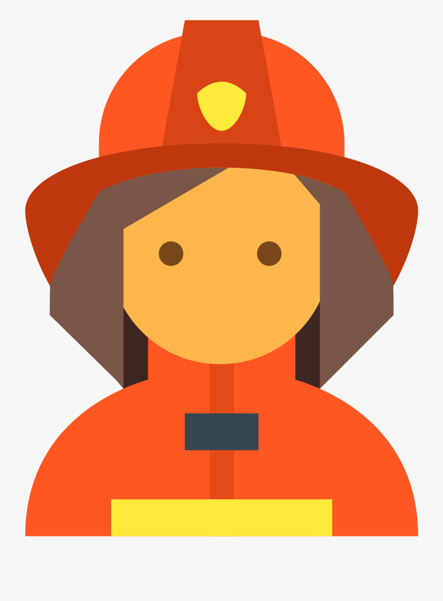 Transparent Fireman Clipart - Firefighter Icon Png, Transparent Clipart